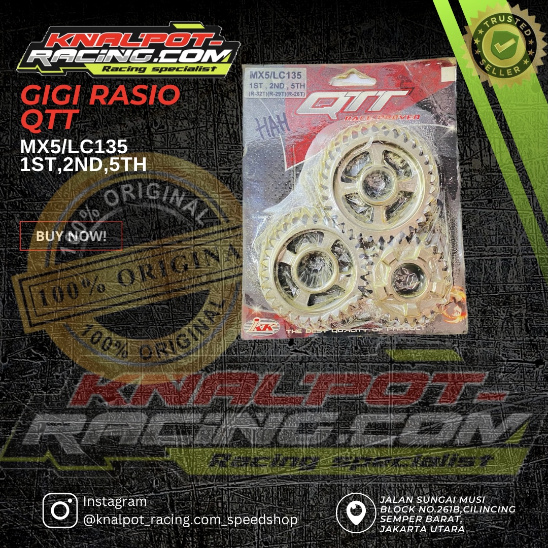 GIGI RASIO QTT MX5 / LC135 1ST,2ND,5TH 